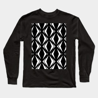 Black and white seamless pattern design Long Sleeve T-Shirt